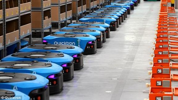 Wifi-Equipped Robots Triple Work Efficiency at the Warehouse of the World's Largest Online Retailer